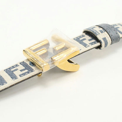 中古 フェンディ ベルト レディース ブランド FENDI FFベルト リバーシブル レザー 8C0719 ARN0 F1OPZ ブルー 小物 USDFE99129011