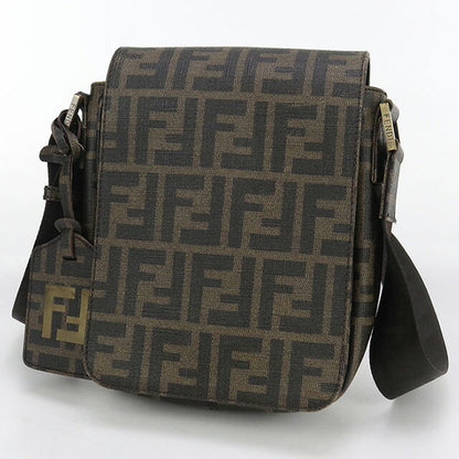 中古 フェンディ 斜め掛け ショルダーバッグ メンズ ブランド FENDI ズッカ 7VA205 ブラウン バッグ USDFE99706011