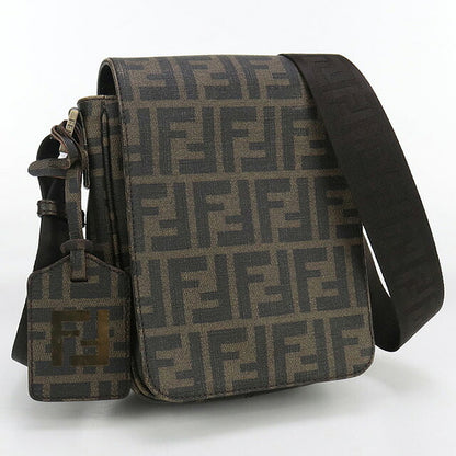 中古 フェンディ 斜め掛け ショルダーバッグ メンズ ブランド FENDI ズッカ 7VA205 ブラウン バッグ USDFE99706011