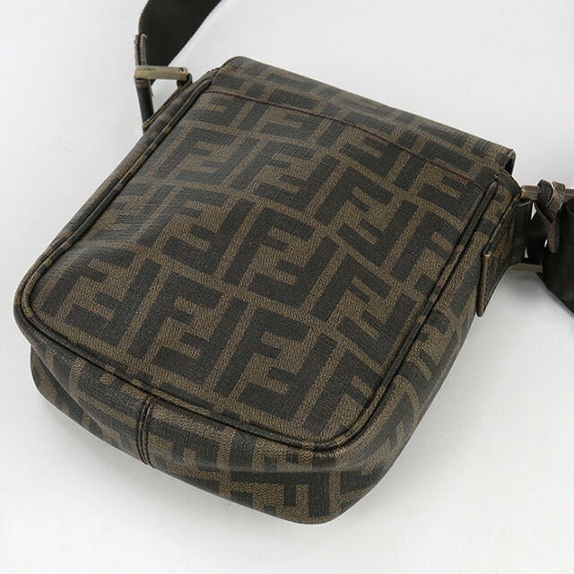 中古 フェンディ 斜め掛け ショルダーバッグ メンズ ブランド FENDI ズッカ 7VA205 ブラウン バッグ USDFE99706011