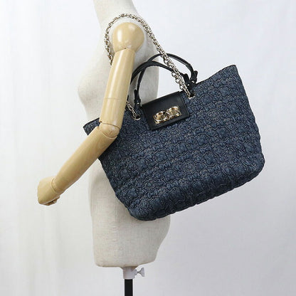 二手 Ferragamo 手提包女士品牌 FERRAGAMO 2WAY 21 0960 海军蓝包 USDFR100246011