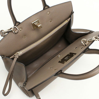 二手 Ferragamo 手提包女士品牌 FERRAGAMO Gancini 2WAY 21 H159 灰色包 USDFR100720011