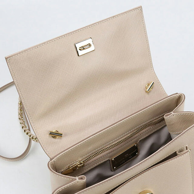 二手 Ferragamo 手提包 女士品牌 FERRAGAMO Vara Ribbon 2WAY 21 F570 米色包 USDFR101742011