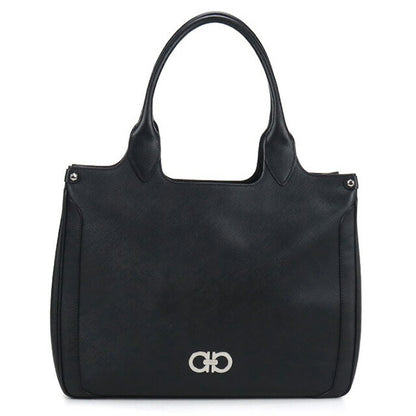 二手 Ferragamo 手提包 女士品牌 FERRAGAMO Gancini 21 7811 黑色包 USDFR101774011