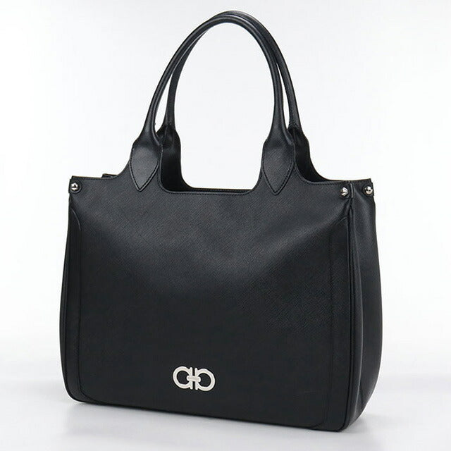 二手 Ferragamo 手提包 女士品牌 FERRAGAMO Gancini 21 7811 黑色包 USDFR101774011