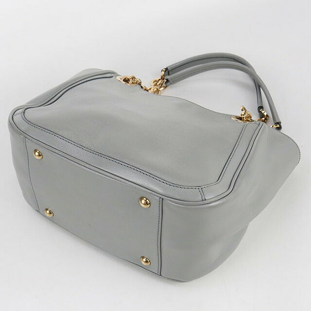 二手菲拉格慕手提包女士品牌FERRAGAMO Gancini链条21 B992灰色包USDFR102637011