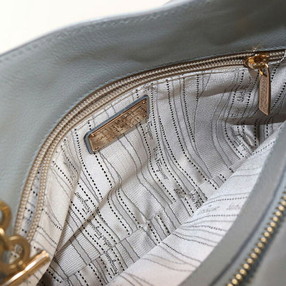 二手菲拉格慕手提包女士品牌FERRAGAMO Gancini链条21 B992灰色包USDFR102637011