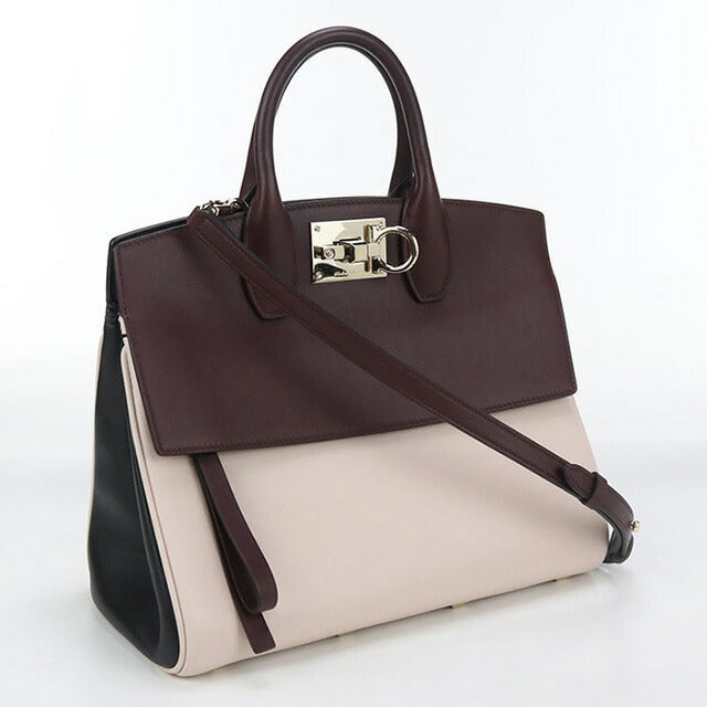 Used Ferragamo handbag ladies brand FERRAGAMO Gancini 2WAY handbag 21 H264 pink bag USDFR102896011