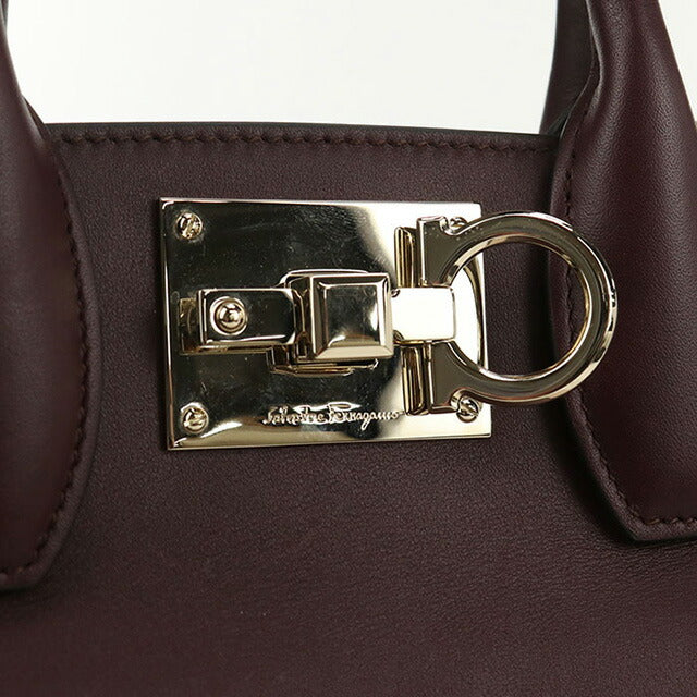 Used Ferragamo handbag ladies brand FERRAGAMO Gancini 2WAY handbag 21 H264 pink bag USDFR102896011