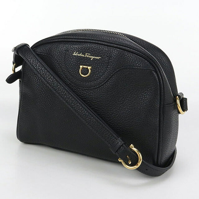 二手 Ferragamo 单肩包 女士品牌 FERRAGAMO Gancini 21 0411 黑色包 USDFR102897011