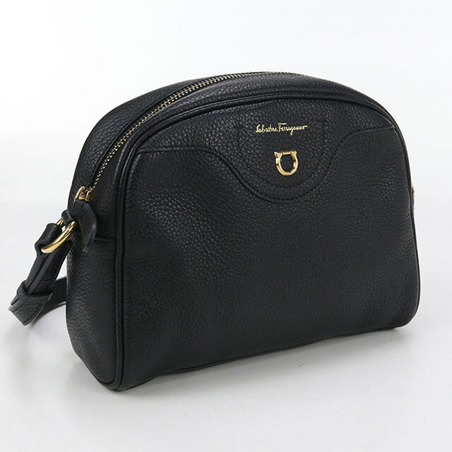 二手 Ferragamo 单肩包 女士品牌 FERRAGAMO Gancini 21 0411 黑色包 USDFR102897011