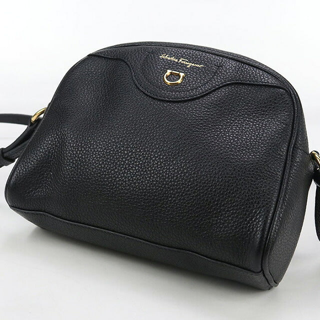 二手 Ferragamo 单肩包 女士品牌 FERRAGAMO Gancini 21 0411 黑色包 USDFR102897011