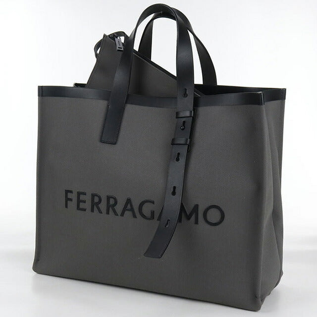 中古 フェラガモ トートバッグ メンズ ブランド FERRAGAMO ロゴ 24