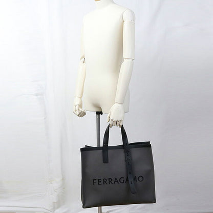 二手 Ferragamo 手提包 男士品牌 FERRAGAMO 徽标 24 1298 灰色包 USDFR103447011