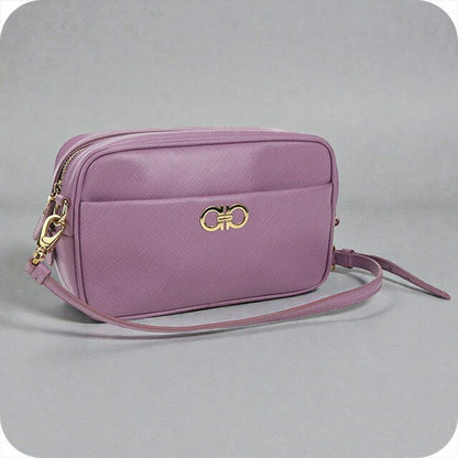 二手 Ferragamo 单肩包 女士品牌 FERRAGAMO Gancini 22 C246 紫色包 USDFR103539011