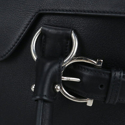 二手 Ferragamo 手提包 女士品牌 FERRAGAMO Gancini 21 4402 黑色包 USDFR103547011