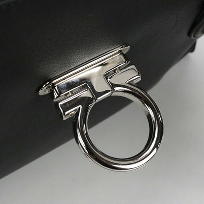 二手 Ferragamo 手提包 女士品牌 FERRAGAMO Gancini 21 4402 黑色包 USDFR103547011