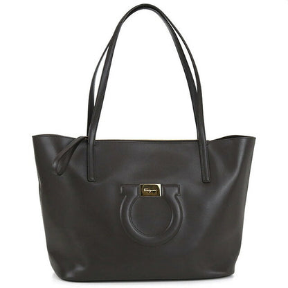 Used Ferragamo tote bag ladies brand FERRAGAMO Gancini 21 H019 brown bag USDFR103551011