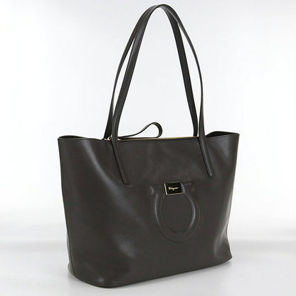 Used Ferragamo tote bag ladies brand FERRAGAMO Gancini 21 H019 brown bag USDFR103551011