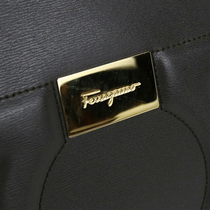 Used Ferragamo tote bag ladies brand FERRAGAMO Gancini 21 H019 brown bag USDFR103551011