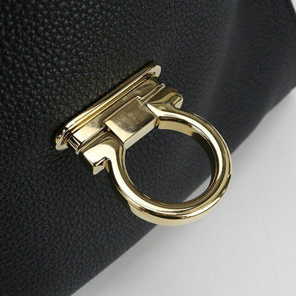 二手 Ferragamo 手提包 女士品牌 FERRAGAMO Gancini 2WAY 21 E530 黑色包 USDFR103555011