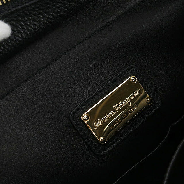 二手 Ferragamo 手提包 女士品牌 FERRAGAMO Gancini 2WAY 21 E530 黑色包 USDFR103555011