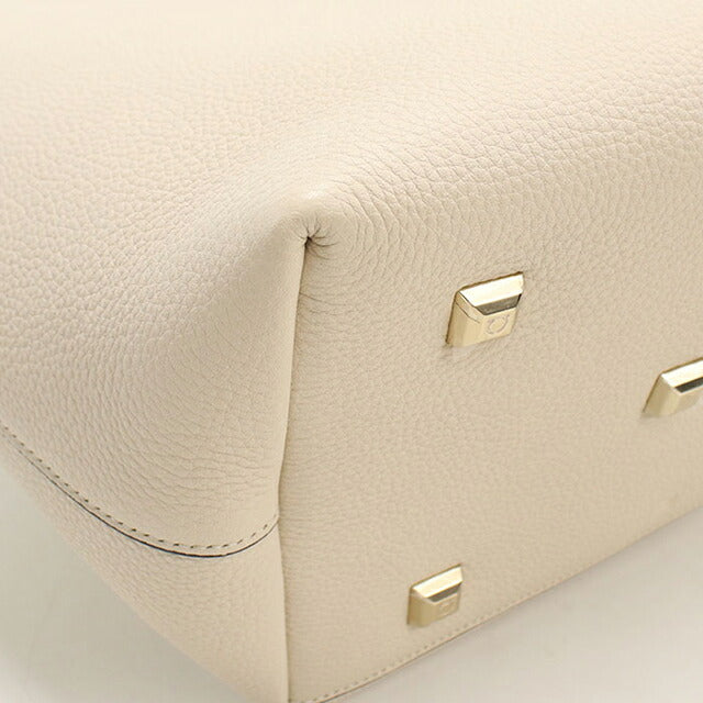 Used Ferragamo tote bag ladies brand FERRAGAMO Gancini tote bag 21 H655 white bag USDFR103573011