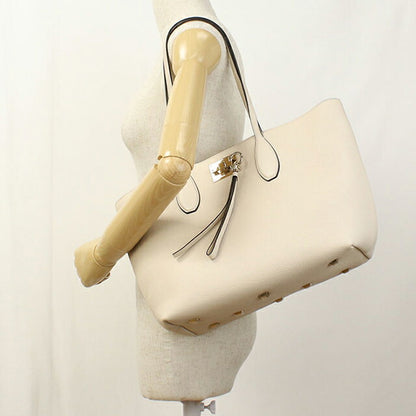 Used Ferragamo tote bag ladies brand FERRAGAMO Gancini tote bag 21 H655 white bag USDFR103573011