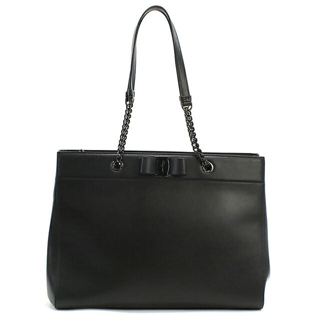 二手 Ferragamo 手提包女士品牌 FERRAGAMO Vara 链条 21 H500 黑色包 USDFR103662011