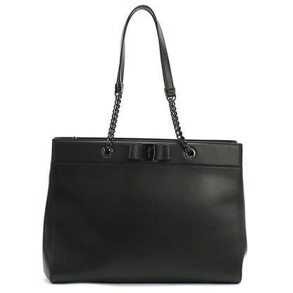 二手 Ferragamo 手提包女士品牌 FERRAGAMO Vara 链条 21 H500 黑色包 USDFR103662011