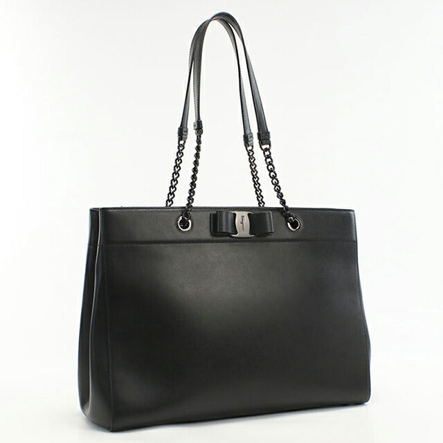 二手 Ferragamo 手提包女士品牌 FERRAGAMO Vara 链条 21 H500 黑色包 USDFR103662011
