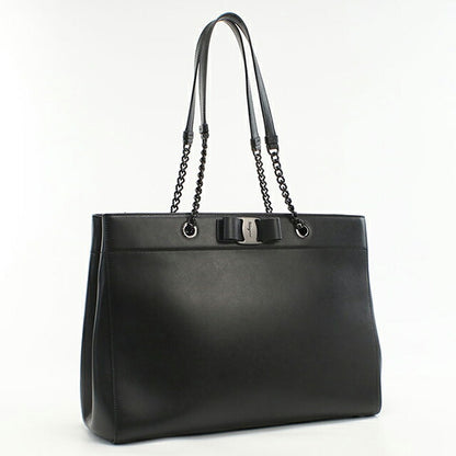 二手 Ferragamo 手提包女士品牌 FERRAGAMO Vara 链条 21 H500 黑色包 USDFR103662011