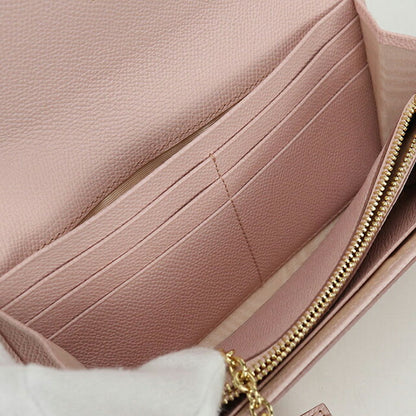 中古 フェラガモ 長財布二折 レディース ブランド FERRAGAMO ヴァラリボン 22 D154 ピンク 財布 USDFR103693011