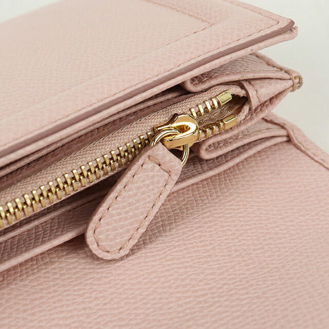 中古 フェラガモ 長財布二折 レディース ブランド FERRAGAMO ヴァラリボン 22 D154 ピンク 財布 USDFR103693011