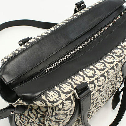 二手 Ferragamo 波士顿包 女士品牌 FERRAGAMO Gancini 2WAY 24 A187 黑色包 USDFR103825011
