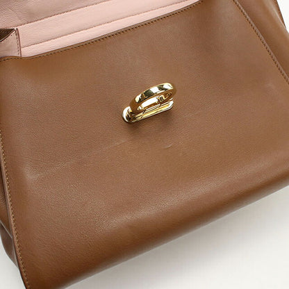 Used Ferragamo handbag ladies brand FERRAGAMO Gancini 2WAY 21 F606 brown bag USDFR103841011