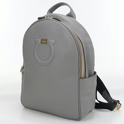 中古 フェラガモ リュック レディース ブランド FERRAGAMO ガンチーニ バックパック 21 H008 グレー バッグ USDFR104254011