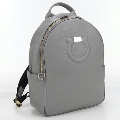 中古 フェラガモ リュック レディース ブランド FERRAGAMO ガンチーニ バックパック 21 H008 グレー バッグ USDFR104254011