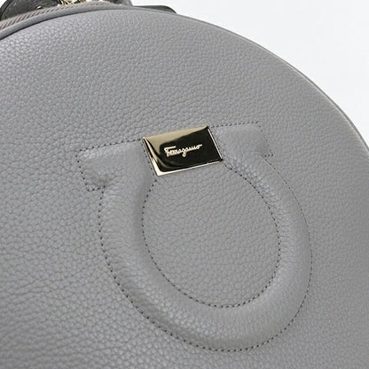 中古 フェラガモ リュック レディース ブランド FERRAGAMO ガンチーニ バックパック 21 H008 グレー バッグ USDFR104254011