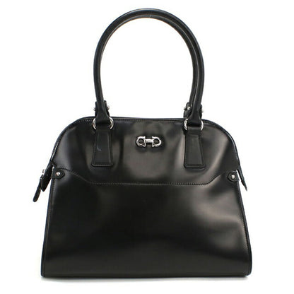 二手 Ferragamo 手提包 女士品牌 FERRAGAMO Gancini 21 C814 黑色包 USDFR104384011