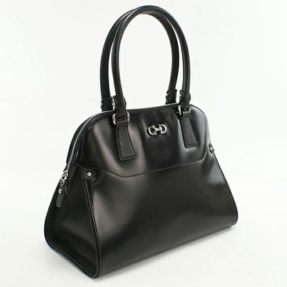 二手 Ferragamo 手提包 女士品牌 FERRAGAMO Gancini 21 C814 黑色包 USDFR104384011