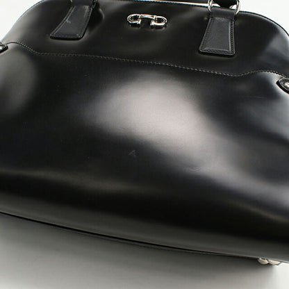 二手 Ferragamo 手提包 女士品牌 FERRAGAMO Gancini 21 C814 黑色包 USDFR104384011