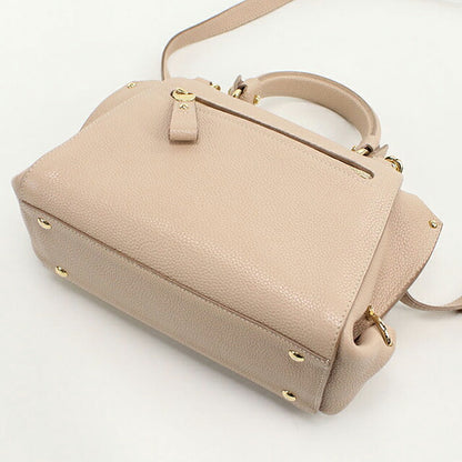 Used Ferragamo Handbag Ladies Brand FERRAGAMO Gancini 2WAY Handbag 21 F628 Beige Bag USDFR104459011