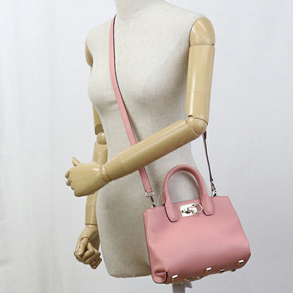 中古 フェラガモ トートバッグ レディース ブランド FERRAGAMO ガンチーニ 2WAY 21 H288 ピンク バッグ USDFR105155011