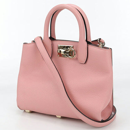 中古 フェラガモ トートバッグ レディース ブランド FERRAGAMO ガンチーニ 2WAY 21 H288 ピンク バッグ USDFR105155011