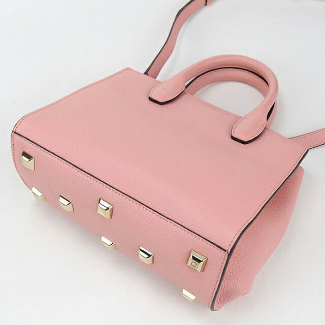 中古 フェラガモ トートバッグ レディース ブランド FERRAGAMO ガンチーニ 2WAY 21 H288 ピンク バッグ USDFR105155011
