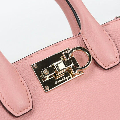 中古 フェラガモ トートバッグ レディース ブランド FERRAGAMO ガンチーニ 2WAY 21 H288 ピンク バッグ USDFR105155011