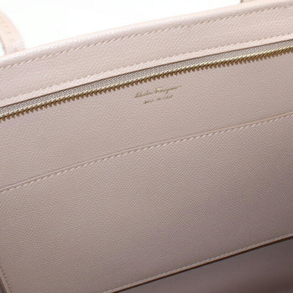 Used Ferragamo tote bag ladies brand FERRAGAMO rose ribbon 21-H989 beige bag USDFR105927011