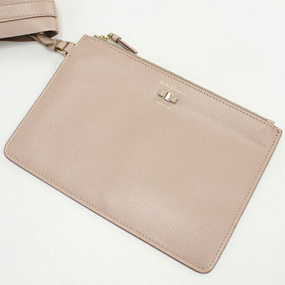 Used Ferragamo tote bag ladies brand FERRAGAMO rose ribbon 21-H989 beige bag USDFR105927011