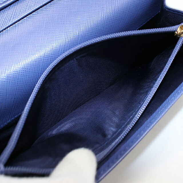 二手 Ferragamo 长钱包双折女士品牌 FERRAGAMO Gancini 22 B481 蓝色钱包 USDFR105977011